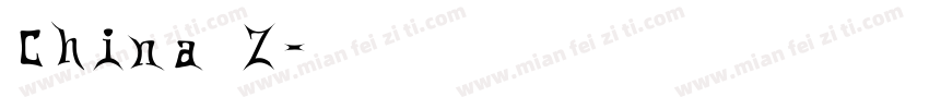 China Z字体转换